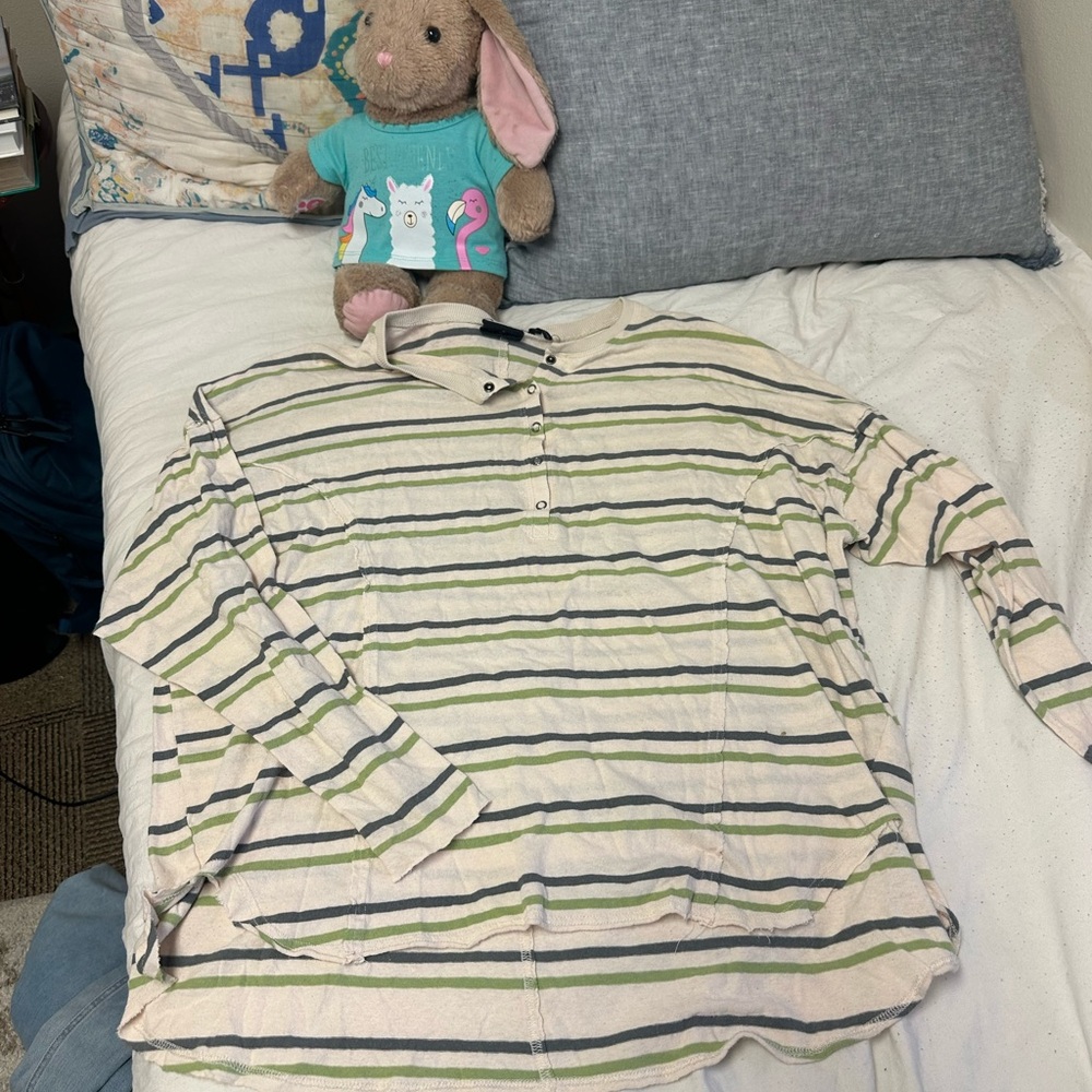 Striped Urban Outfitters Oversized Shirt